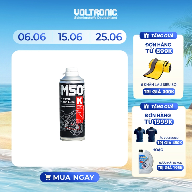 XỊT DƯỠNG SÊN PHỬ SỨ CAO CẤP NHẬP KHẨU ĐỨC VOLTRONIC M50-K CERAMIC CHAIN LUBE (M50 VOLTRONIC) - VOLT