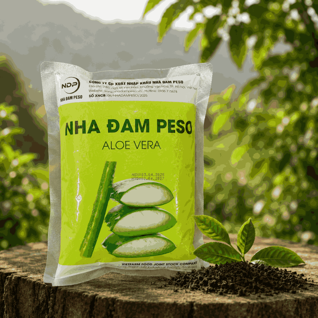Thạch Nha Đam Peso 1KG - Topping Nha Đam Pha Chế Trà Sữa, Trà Trái Cây, Sữa Chua, Đồ Uống