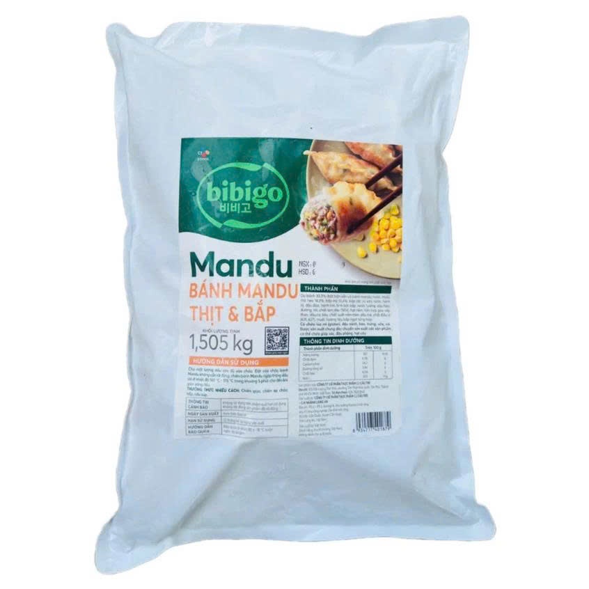 Bánh Mandu Thịt & Bắp Bibigo- 1.505 kg