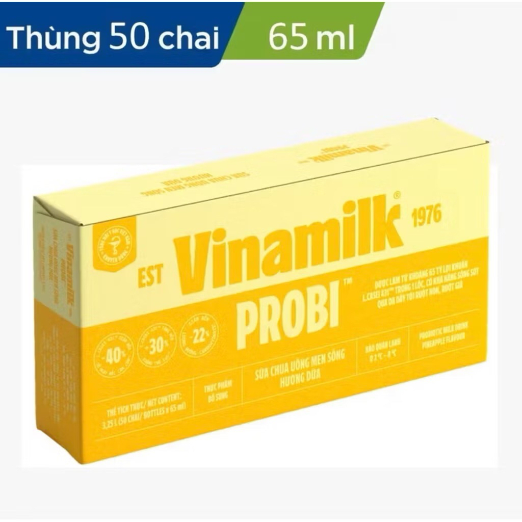 1 thùng men proby vị dứa 65ml