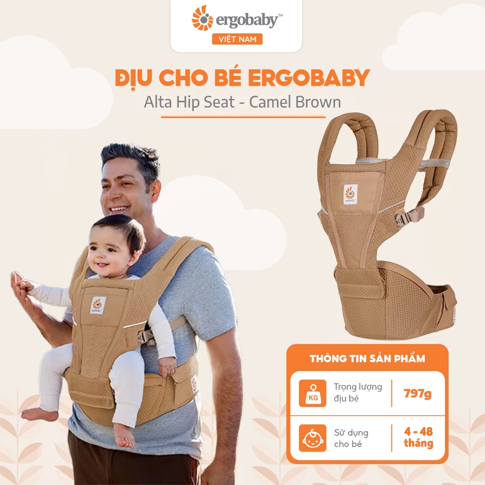 Địu cho bé Ergobaby Alta Hip Seat 5,5- 20kg (~ 4 – 48 tháng)