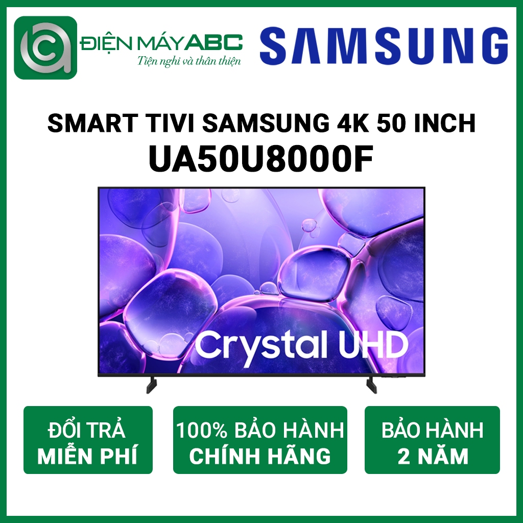 50U8000F - Smart Tivi Crystal UHD Samsung 4K 50 inch UA50U8000F - Hàng chính hãng