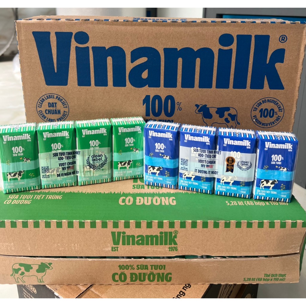 Thùng 48 hộp sữa Vinamilk 110ml