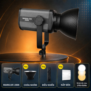 Đèn MARKLIVE 200x Studio Livestream Quay Video Chụp Ảnh Chuyên Nghiệp Công Xuất Thực 200w