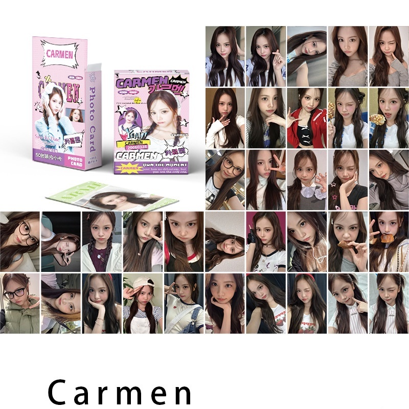 Set 50 photo card unoff Hologram Hearts2Hearts - CARMEN 2026