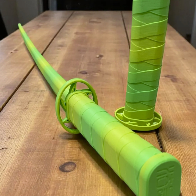 Kiếm Katana Rút Gọn Đồ Chơi Cơ Khí Co Giãn Mô Hình Samurai Cosplay Trang Trí Quà Tặng Sưu Tầm In 3D
