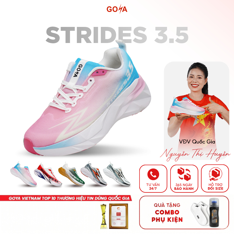 [MỚI] Giày Thể Thao Chạy Bộ Nam Nữ GOYA STRIDES 3.5 Năm 2026 -  Êm Ái Vượt Trội, Thoáng Khí 1