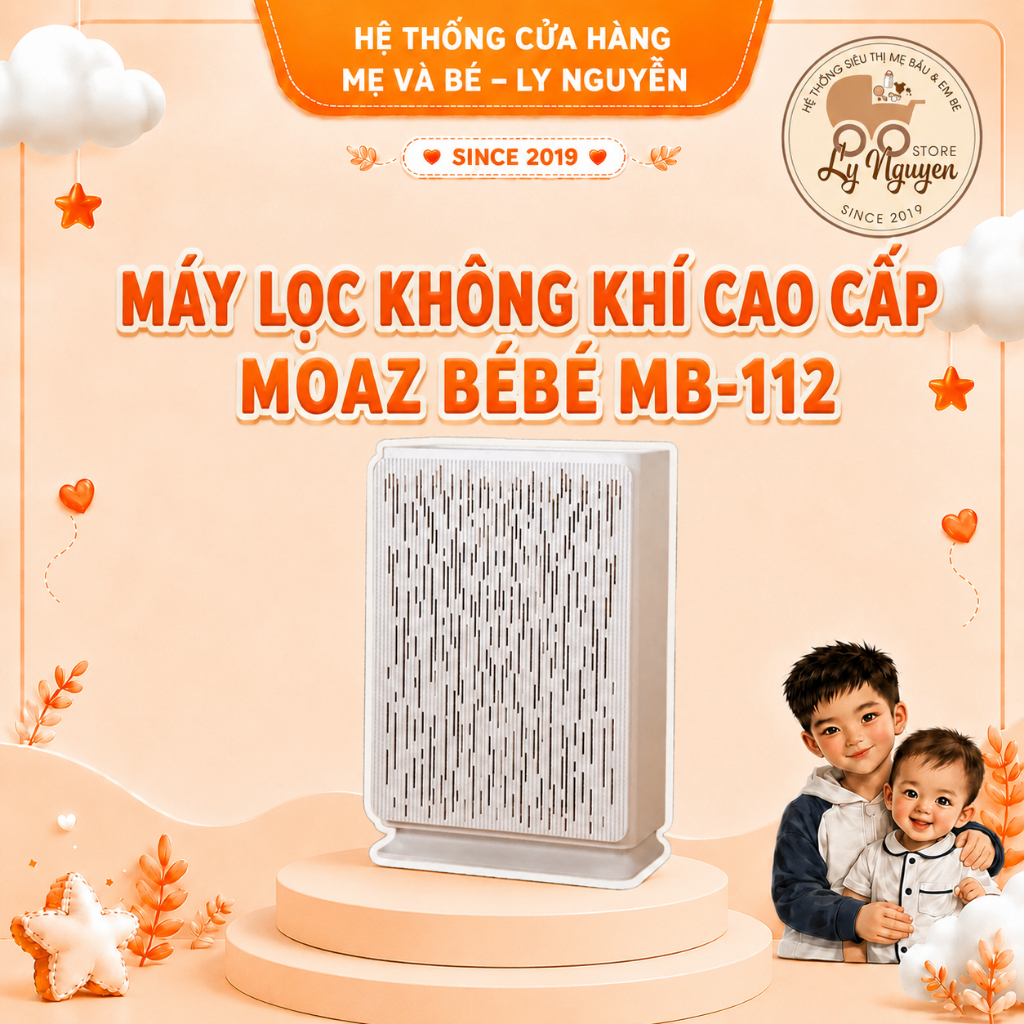 [Ly Nguyễn Store] Máy lọc không khí cao cấp Moaz BéBé MB-112