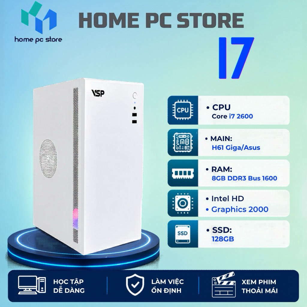 Bộ máy Tính Để Bàn Core i7 RAM 8GB PC Văn Phòng, Học Online, Kế Toán, Bán Hàng Bảo Hành 12 Tháng 1 Đổi 1 | BigBuy360 - bigbuy360.vn