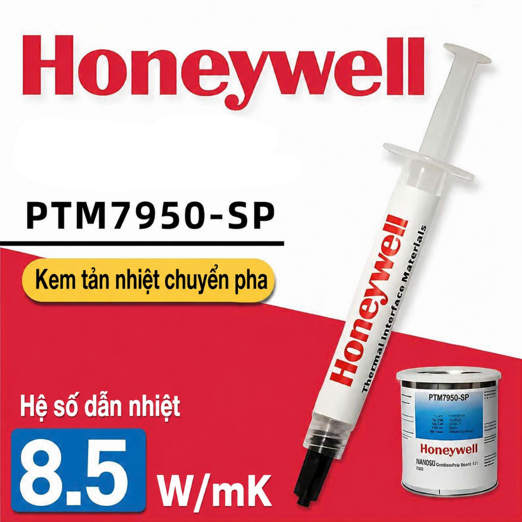 Honeywell PTM7950SP Kem Tản Nhiệt CPU / GPU – 1g/2g/3g kèm bộ dụng cụ Full