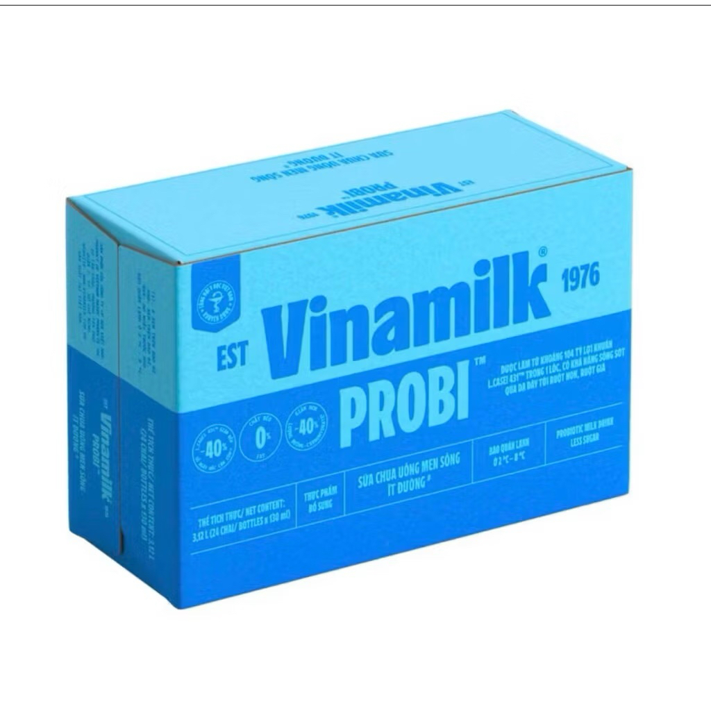 1 thùng Men uống proby Vinamilk ít đường 130ml
