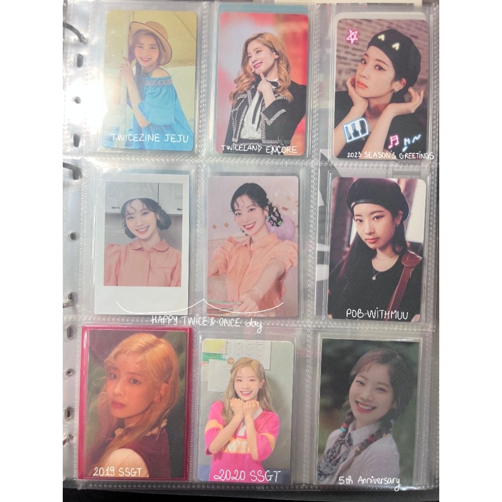 Card TWICE DAHYUN OFFICIAL các đợt