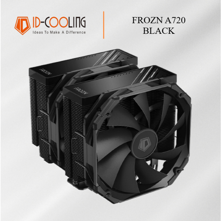 BỘ TẢN NHIỆT KHÍ CPU ID-COOLING FROZN A720 BLACK (NKOAC edition 2 fan 14cm - 7 ống đồng)