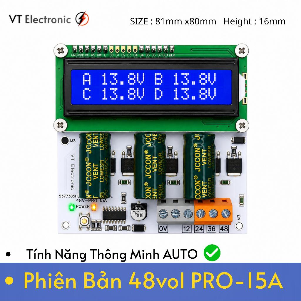 Module Cân Bằng Chủ Động Acquy_Pin_UPS_48V_15A (Cân Nhanh)