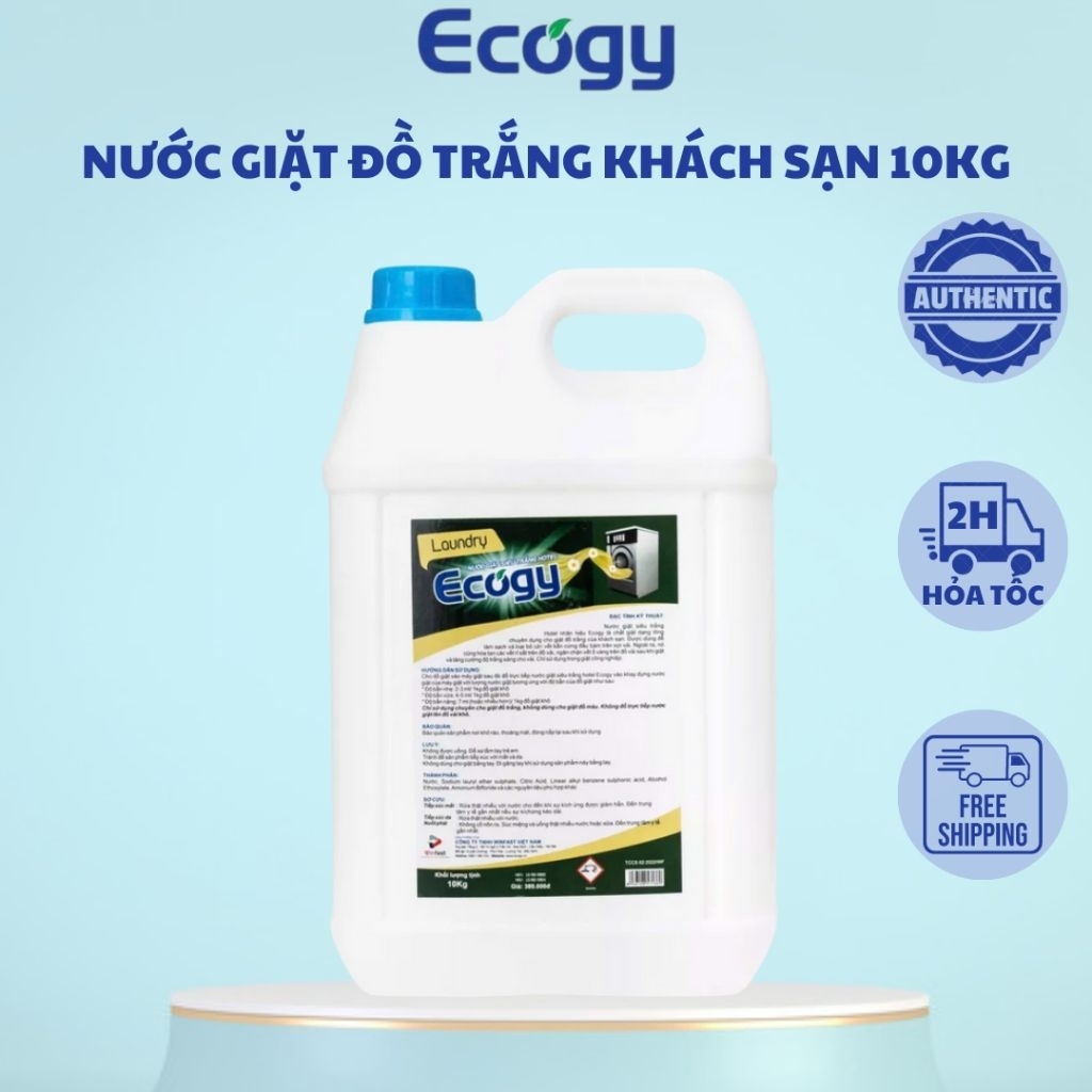 [ NƯỚC GIẶT ĐỒ TRẮNG ECOGY ] Nước giặt E81 Ecogy không mùi chuyên dụng cho giặt đồ trắng nhà nghỉ, k