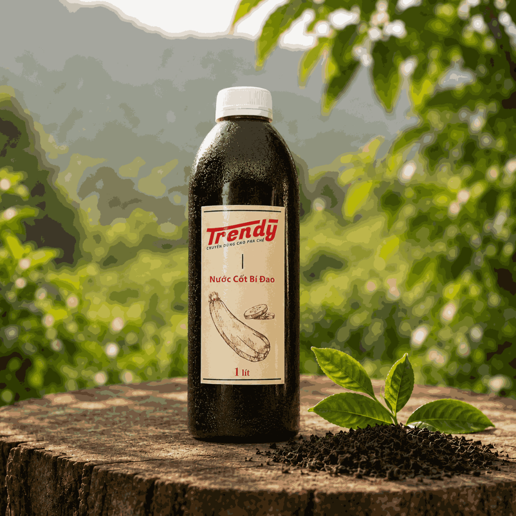 Nước Cốt Bí Đao Trendy 1L - Cốt Bí Đao Pha Đồ Uống, Trà Bí Đao, Nguyên Liệu Pha Chế