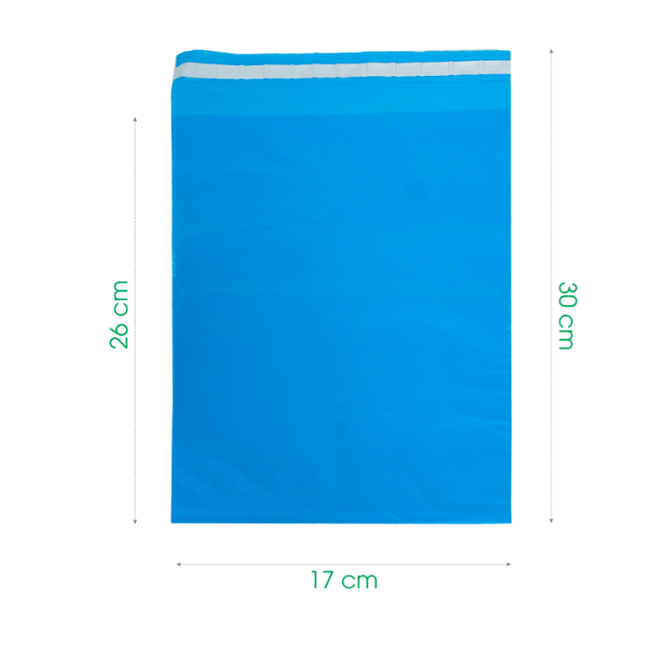 túi nilon niêm phong gói hàng - 17x30 cm - Nhiều màu