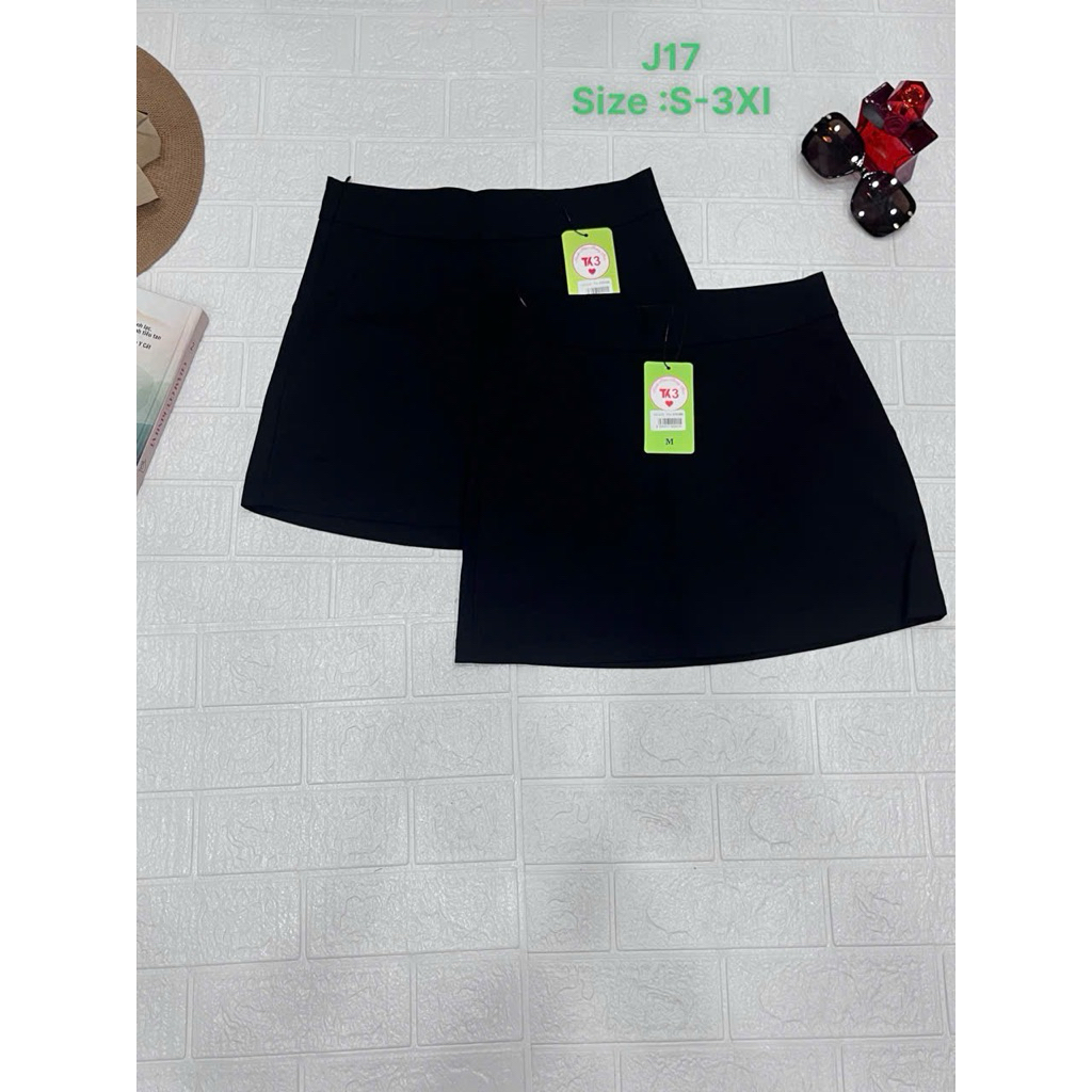 Chân váy giả quần túi 2 bên ngắn, J17, S-3Xl