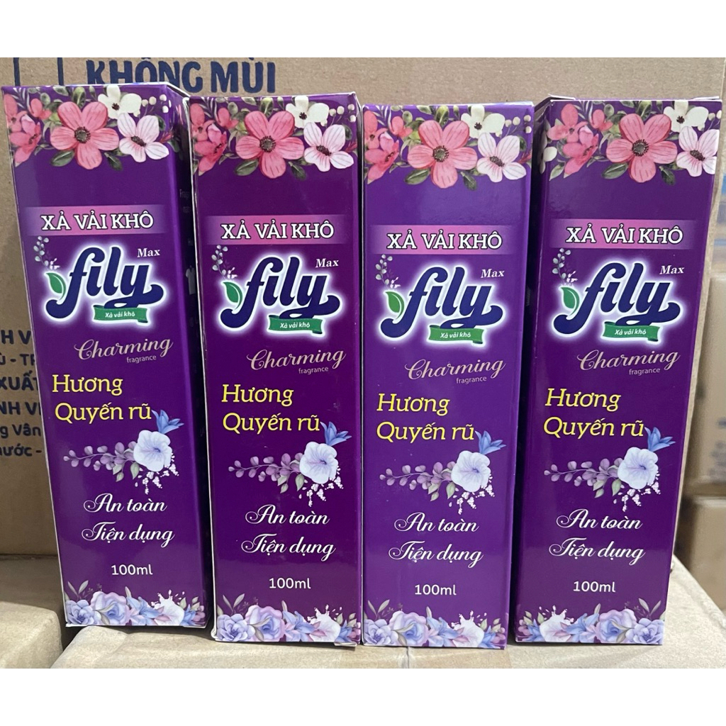 combo 4 chai Xả vải khô Fily Max 100ml