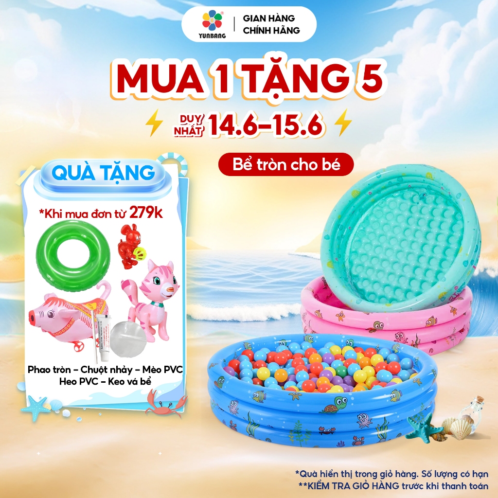 Bể bơi cho trẻ em hồ bơi cho bé phao bơi cho bé bể bơi cho bé chống trượt bóng hình tròn 3 tầng