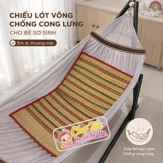 Chiếu Cói Cho Bé Nằm Mát, Chiếu Lót Nền Nhà, Chiếu Nằm Võng Cho Bé Cỡ Lớn 60x75cm