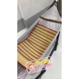 Chiếu Cói Tự Nhiên Cho Bé Sơ Sinh Mát Lưng, Thấm Hút, Chống Bí Hầm Rôm Sảy
