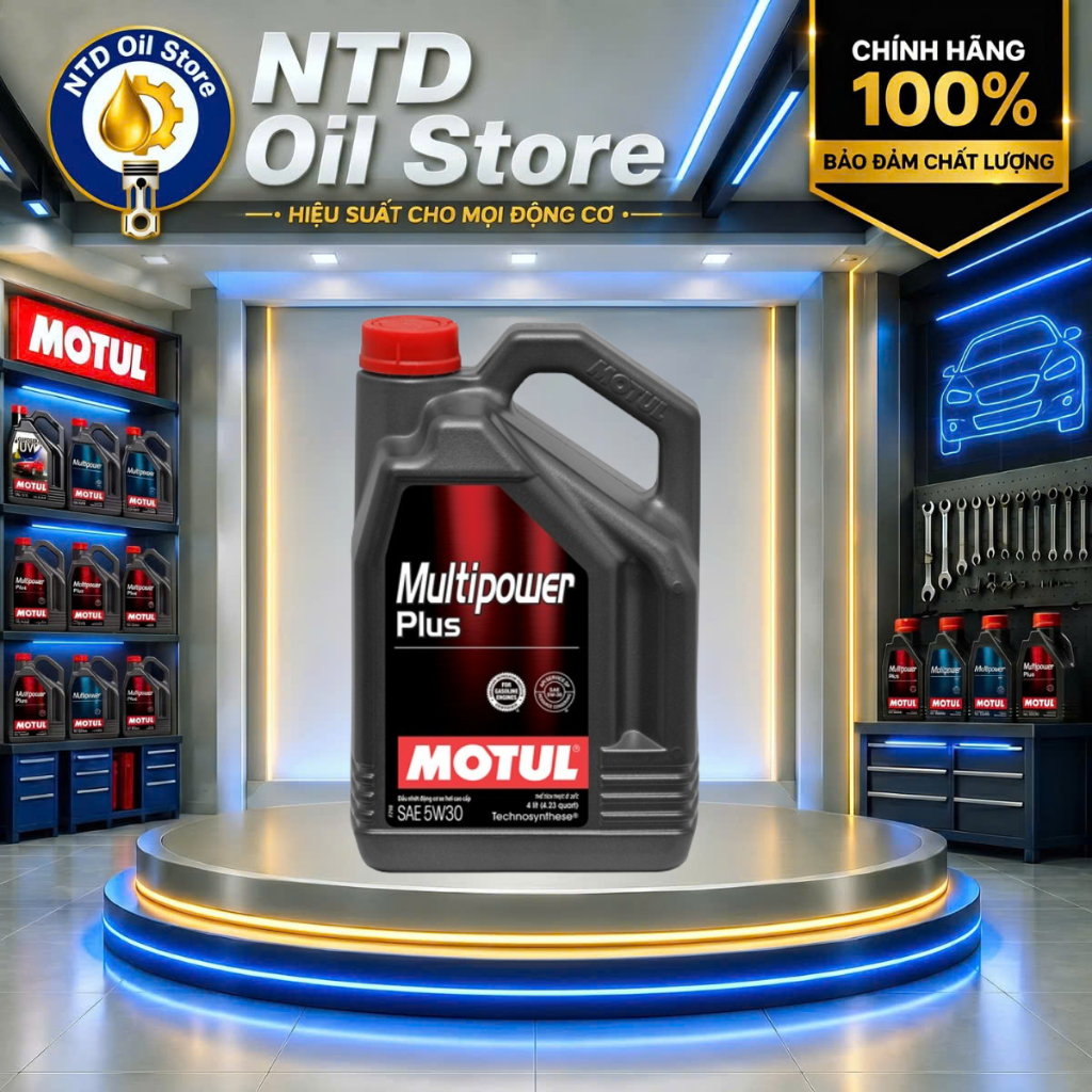 MOTUL MULTIPOWER PLUS 5W30 SP 4L - Dầu nhớt ô tô chuyên động cơ xăng  API SQ/CF; ILSAC GF-7A, Bán tổ
