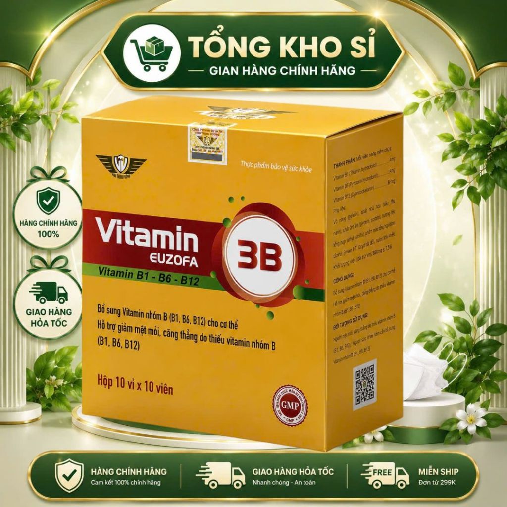 💙 Vitamin 3B Plus New Chính Hãng – Lựa Chọn Tiện Lợi Cho Người Trưởng Thành  Vitamin 3B Plus New chứ