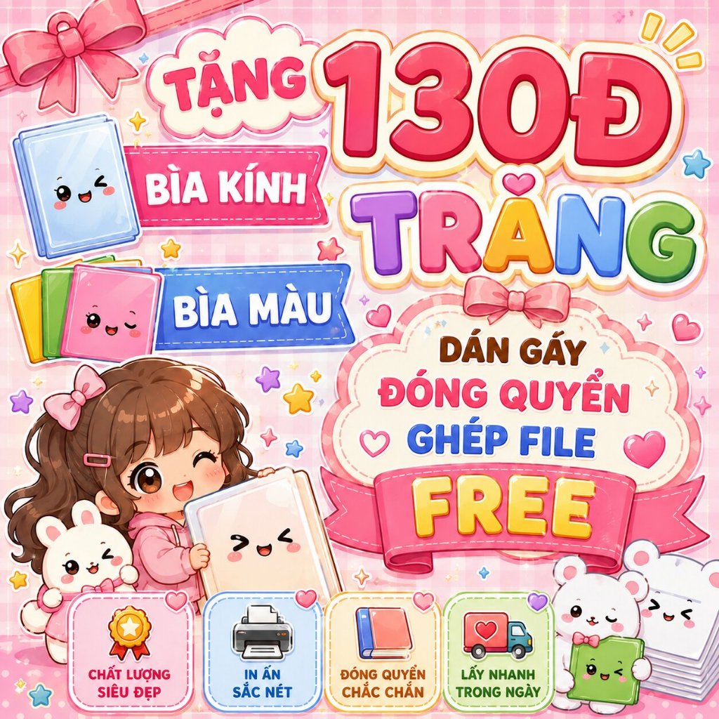 In tài liệu theo yêu cầu đồng giá 130đ/trang