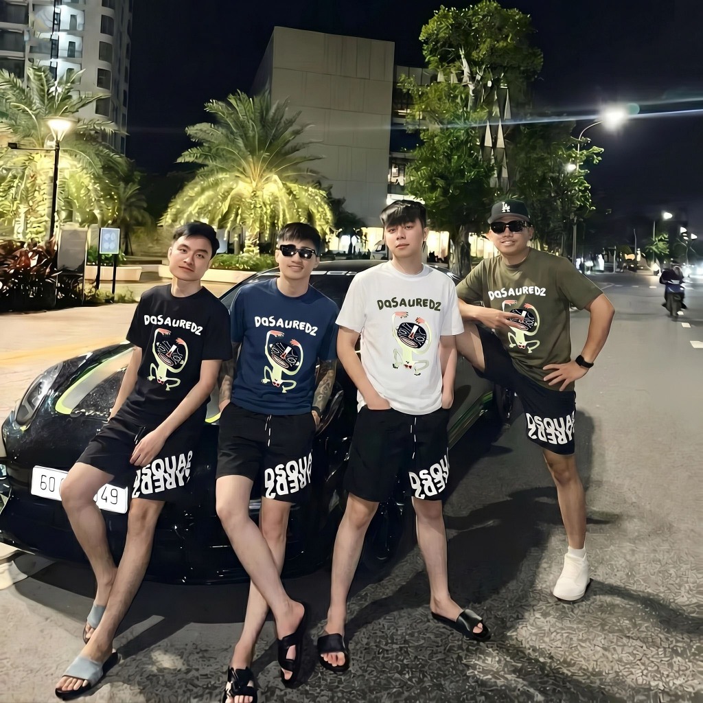 Set Bộ Cộc Tay Khỉ MonkeyD Unisex Nam Nữ Mặc Nhà Đi Chơi Đẹp