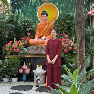 Pháp Phục đi chùa Lam Thiền vải linen- Tuệ Phúc Phương