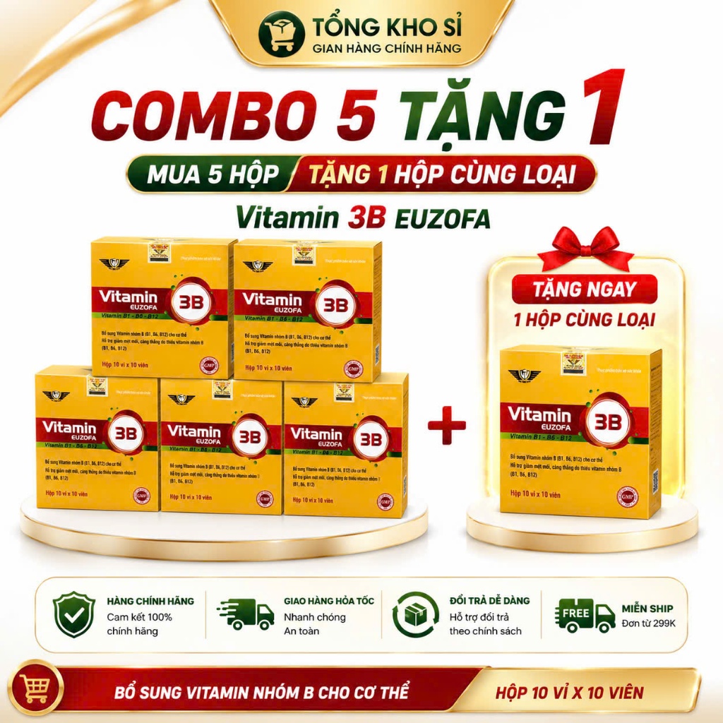 🌟 Vitamin B1 B6 B12 – Bổ Sung Vitamin Nhóm B Mỗi Ngày  Vitamin B1 B6 B12 là sản phẩm bổ sung các vit