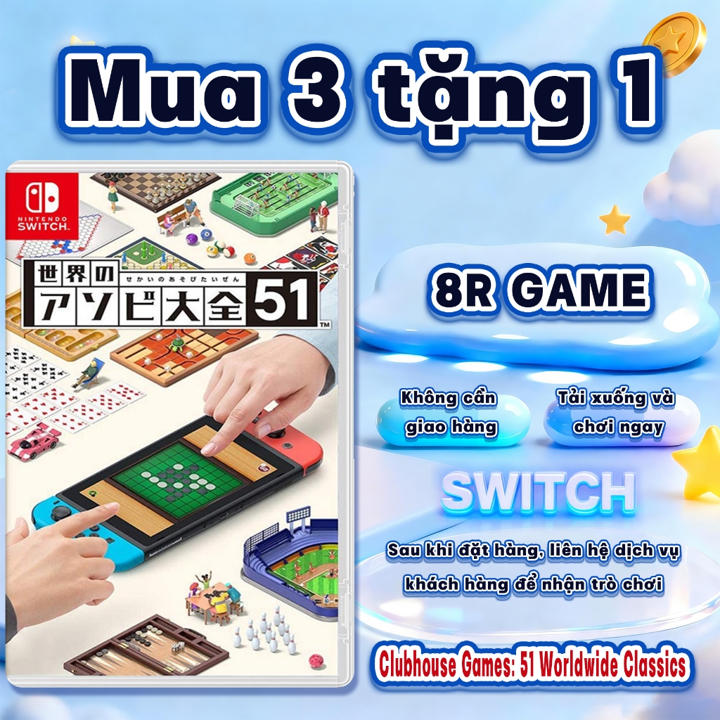 Clubhouse Games: 51 Worldwide Classics Nintendo Switch – Mua 3 Tặng 1