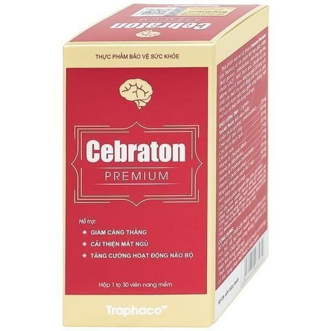 TPBVSK Cebraton Premium của Traphaco giảm căng thẳng, mệt mỏi, mất ngủ, đau đầu, hoa mắt, chóng mặt-