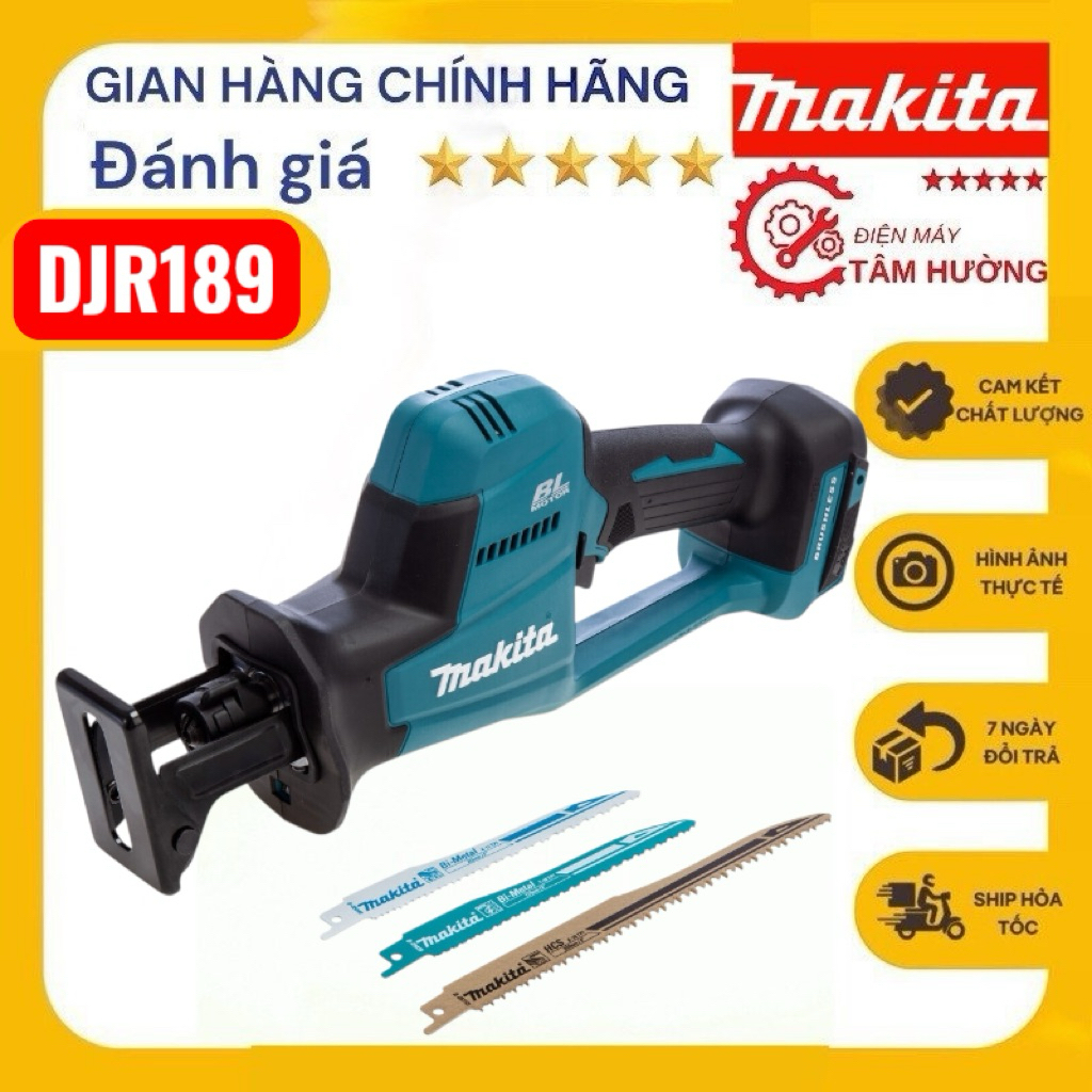 Máy cưa kiếm dùng pin 18V Makita DJR189Z (Chưa Pin & Sạc)