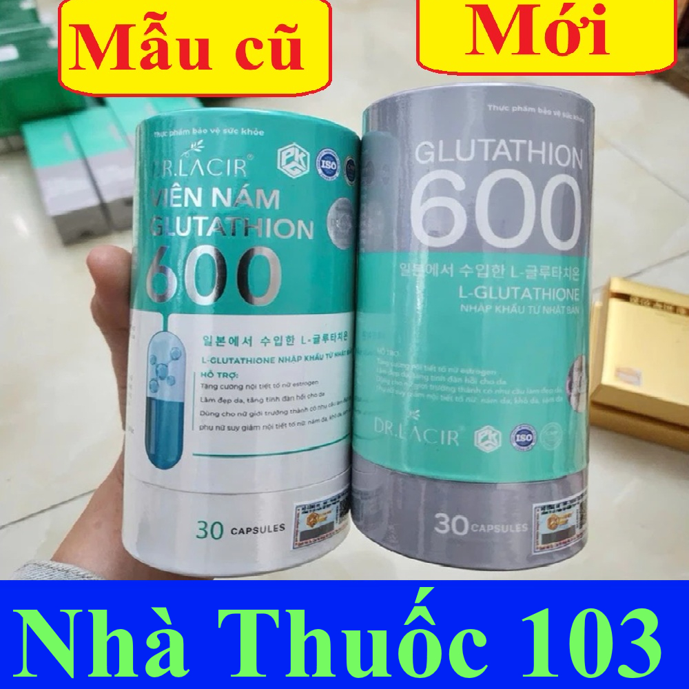 [nhà thuốc 103] Viên uống Glu 600 DR.LACIR, hộp 30 viên, hàng chính hãng, giá gốc