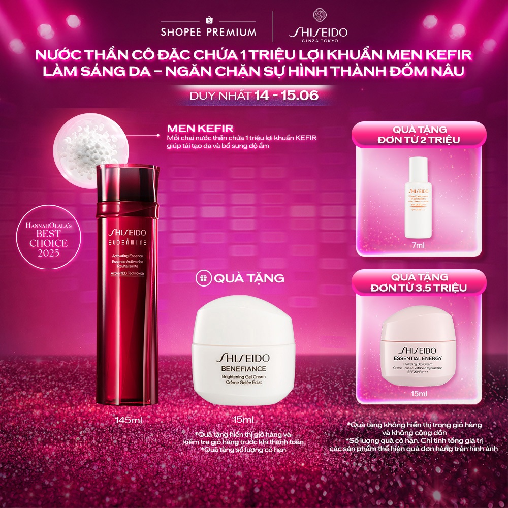 [KOL livestream] Nước thần đỏ Shiseido Eudermine Activating Essence 145ml