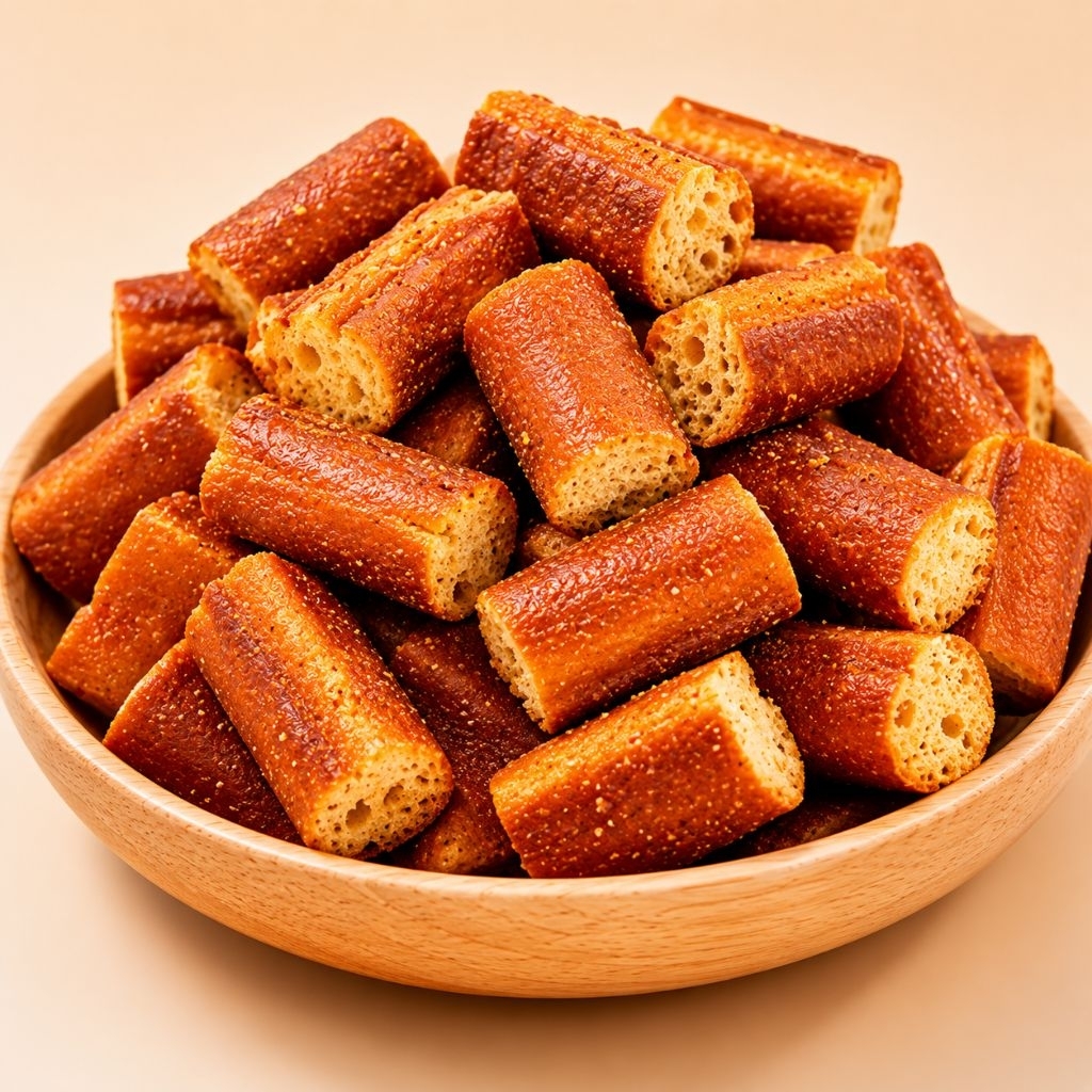 Bánh mì khúc giòn vị caramel muối biển.Bánh mì khúc giòn rụm thơm béo caramel,ăn 1 miếng là khó dừng