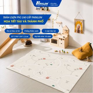 [Around Town] Thảm Em Bé Cao Cấp Parklon La Pure Chính Hãng Hàn Quốc (190x130x1.2)cm Chống Bụi Kháng