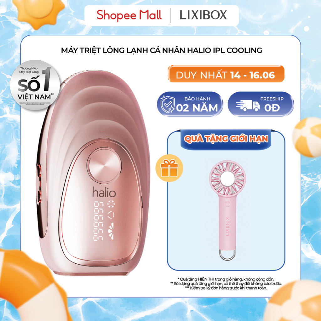[SPLIVE] Máy Triệt Lông Băng Lạnh Trẻ Hóa Da Halio IPL Cooling Hair Removal Device