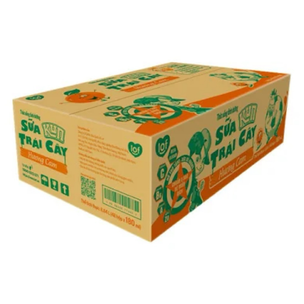 Sữa trái cây Kun thùng 48 x 180ml