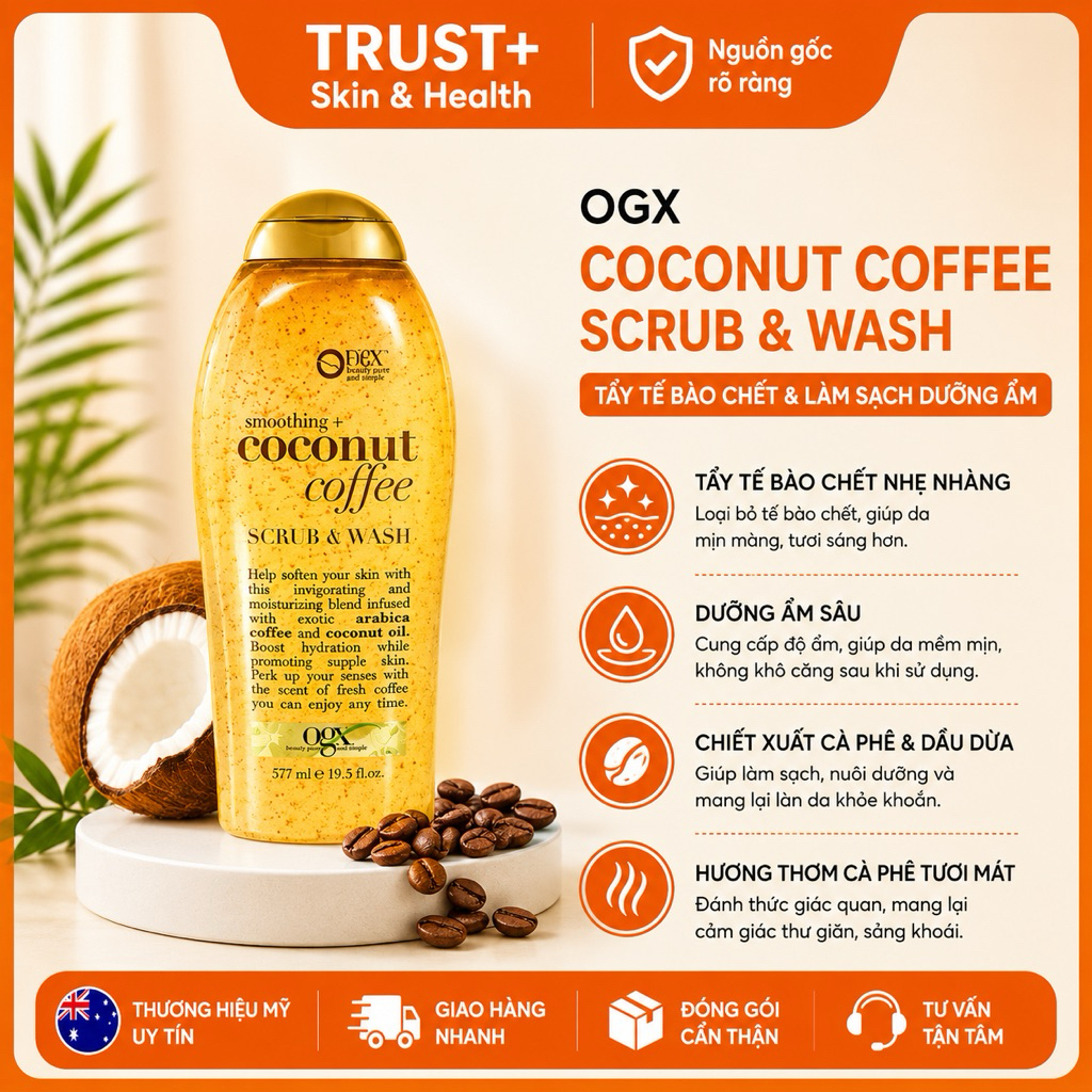 SỮA TẮM COFFEE OGX