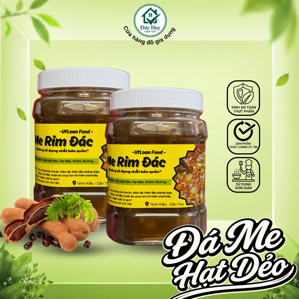 ĐÁ ME HẠT DẺO (keo 1000g) RIM HẠT ĐÁC KHÓM Nhà Làm Vị Chua Nhiều