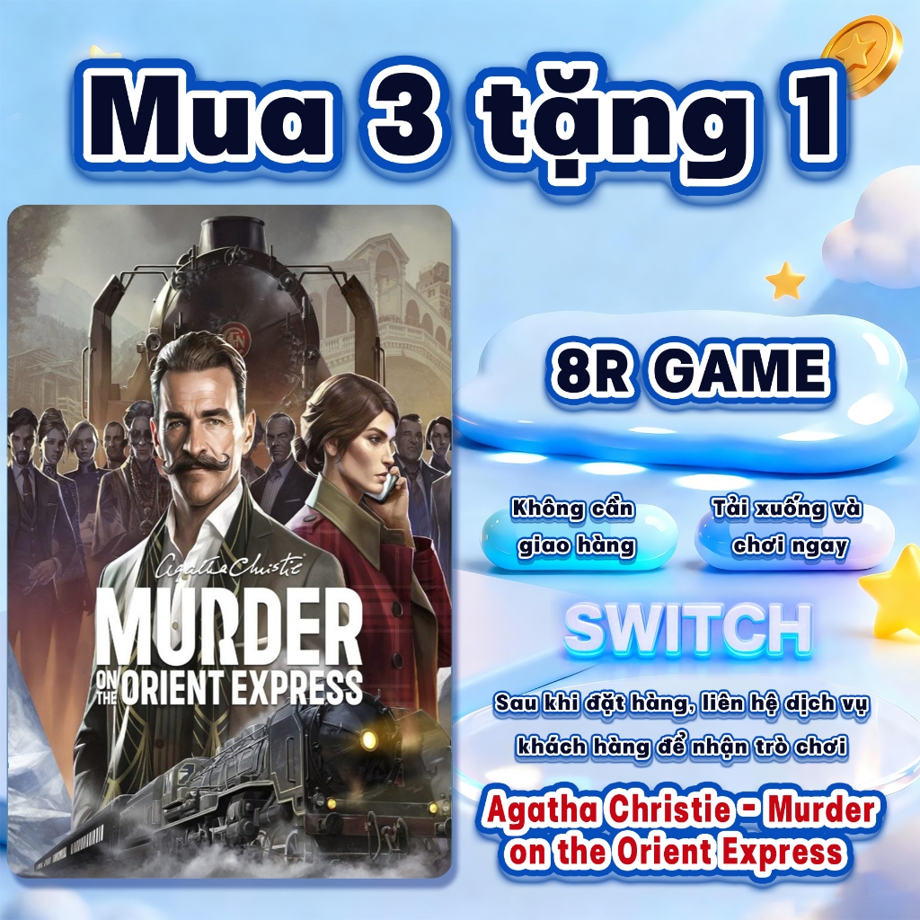 Agatha Christie - Murder on the Orient Express Nintendo Switch – Mua 3 Tặng 1