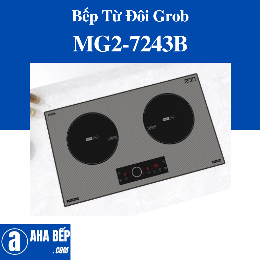 Bếp từ đôi Grob MG2-7243B
