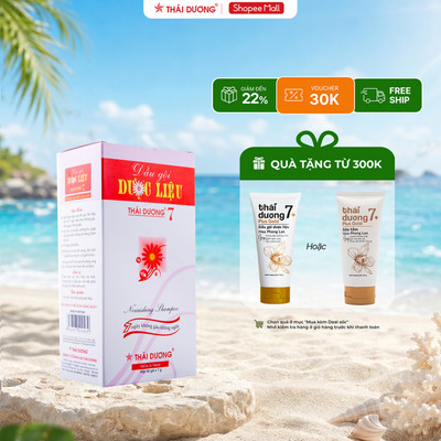 Dầu gội dược liệu Thái Dương 7 hộp 40 gói- Sao Thái Dương