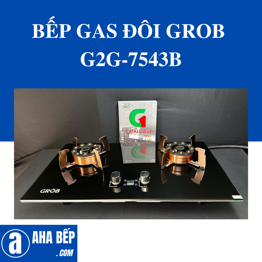 BẾP GAS ĐÔI GROB G2G-7543B