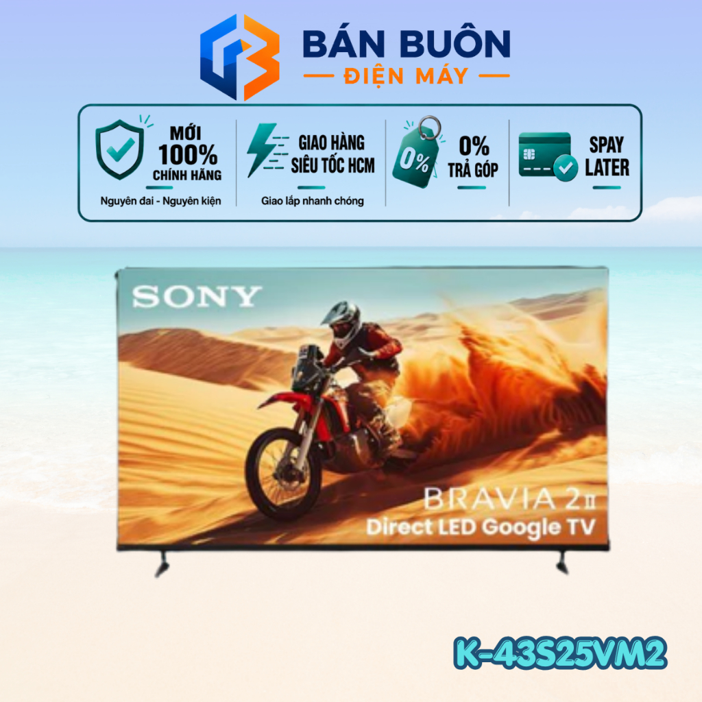 K-43S25VM2 Google Tivi Sony – 43 Inch 4K, Trợ lý giọng nói Tiếng Việt, Model 2025 | K-43S25VM2