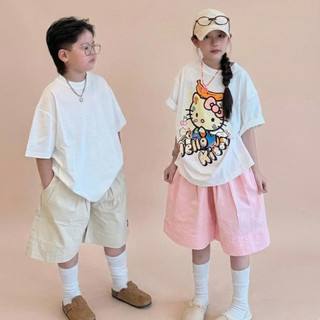 QUẦN NGỐ LỬNG UNISEX KAKI GIẤY HÀN CHO BÉ,KIỂU DÁNG BASIC DỄ PHỐI ĐỒ SIZE 18-50KG B00106