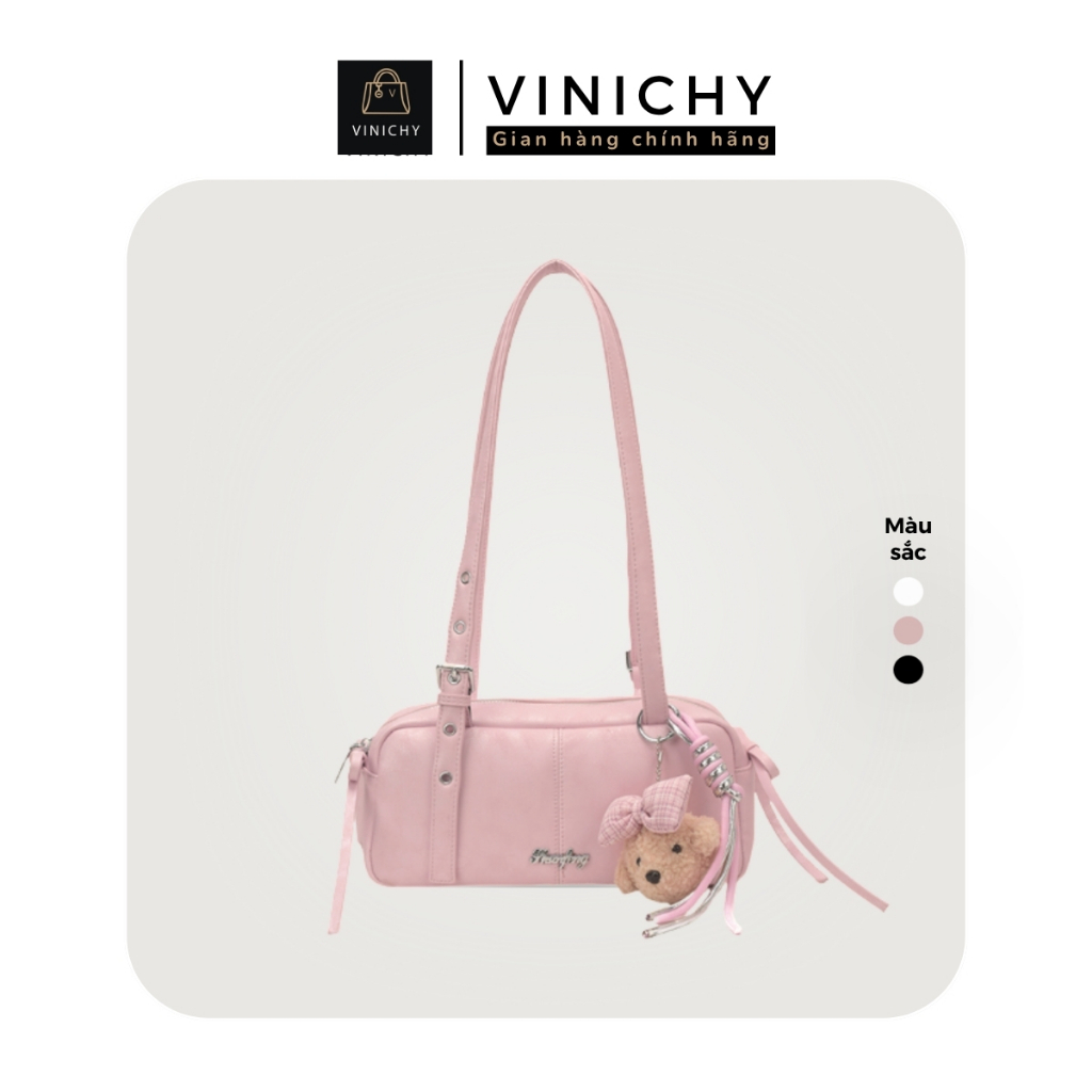 (Deal mở bán tặng quà QU3) Túi xách nữ đeo vai VINICHY, tote dung tích lớn size 25cm HA902